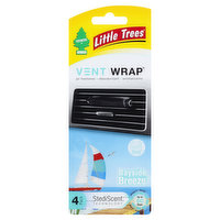 Little Trees Air Freshener, Bayside Breeze, Vent Wrap, 4 Pack - 4 Each 