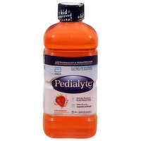 Pedialyte Electrolyte Solution, Strawberry - 33.8 Fluid ounce