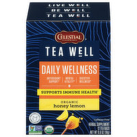 Celestial Seasonings Herbal Supplement, Honey Lemon, Daily Wellness, Tea Bags