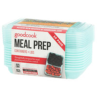 GoodCook® Meal Prep Food Storage Containers - Red, 10 ct - Fred Meyer