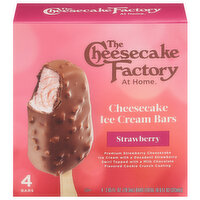 The Cheesecake Factory Ice Cream Bars, Strawberry, Cheesecake - 4 Each 