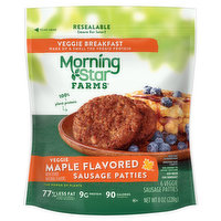 MorningStar Farms Sausage Patties, Veggie, Maple Flavored - 6 Each 