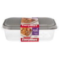 GoodCook Containers + Lids, Extra-Large Rectangles, 1.1 Gallon - 2 Each 