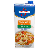 Swanson Broth, Chicken, Unsalted - 32 Ounce 