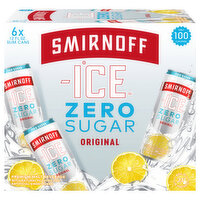 Smirnoff Ice Malt Beverage, Zero Sugar, Original - 6 Each 