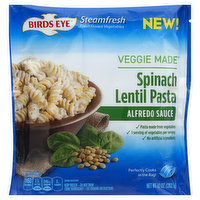 Birds Eye Pasta, Spinach Lentil, Alfredo Sauce - 10 Ounce 
