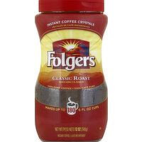 Folgers Coffee, Instant Crystals, Classic Roast 