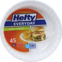 Hefty Plates, Soak Proof, 8-7/8 Inch - 45 Each 