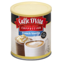 Caffe D'Vita Cappuccino, Premium Instant, French Vanilla - 16 Ounce 