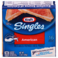 Kraft Cheese, Slices, American, Singles - 16 Each 