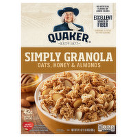 Quaker Simply Granola, Oats, Honey & Almonds - 24.1 Ounce 