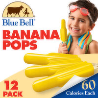 Blue Bell Banana Pops - 12 Each 