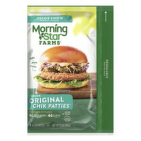 MorningStar Farms Chik Patties, Original, Veggie - 4 Each 