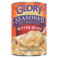 Glory Foods Butter Beans, Southern Style, Seasoned - 15.5 Ounce 