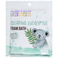 Aura Cacia Foam Bath, Clearing Eucalyptus - 2.5 Ounce 
