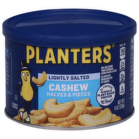 Planters Cashew, Lightly Salted, Halves & Pieces - 8 Ounce 