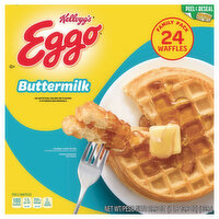 Eggo Waffles, Buttermilk, Family Pack - 24 Each 
