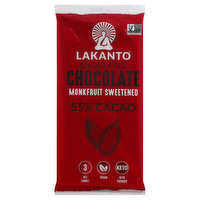 Lakanto Chocolate Bars, Sugar-Free, 55% Cacao - 3 Ounce 