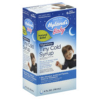 Hyland's Tiny Cold Syrup, Nighttime - 4 Ounce 