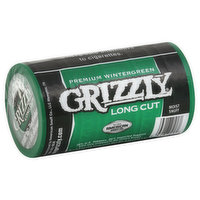 Grizzly Snuff, Moist, Long Cut, Premium Wintergreen - 5 Each