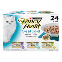 Fancy Feast Cat Food, Gourmet, Seafood, Grilled Collection - 24 Each