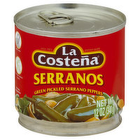 La Costena Serranos - 12 Ounce 