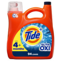 Tide Ultra Oxi Liquid Laundry Detergent, 94 loads, HE Compatible