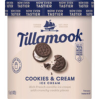 Tillamook Ice Cream, Cookies & Cream - 1.5 Quart 