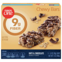 Fiber One Chewy Bars, Oats & Chocolate - 5 Each 