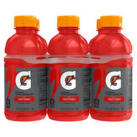 Gatorade Thirst Quencher, Fruit Punch, 6 Pack - 6 Each 