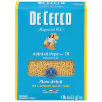 De Cecco Acini di Pepe, No. 78, Slow Dried