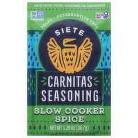 Siete Carnitas Seasoning, Slow Cooker Spice - 1.29 Ounce 