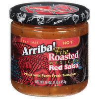 Arriba! Red Salsa, Fire Roasted Mexican, Hot - 16 Ounce 
