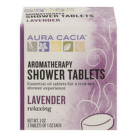 Aura Cacia Shower Tablets, Aromatherapy, Relaxing Lavender