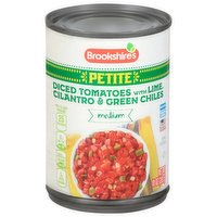 Brookshire's Petite Diced Tomatoes, With Lime, Cilantro & Green Chiles