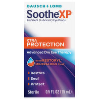 Bausch + Lomb Eye Drops, Lubricant, Emollient, Xtra Protection - 0.5 Fluid ounce 