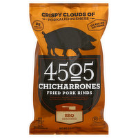 4505 Meats Fried Pork Rinds, BBQ Seasoned, Chicharrones