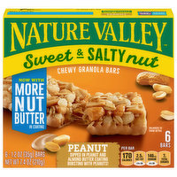 Nature Valley Granola Bars, Chewy, Peanut, Sweet & Salty Nut, 6 Pack - 6 Each 