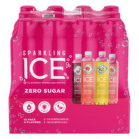 Sparkling Ice Sparkling Water, 4 Flavors, 12 Pack - 12 Each 