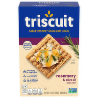 TRISCUIT Triscuit Rosemary & Olive Oil Whole Grain Wheat Crackers, 8.5 oz - 8.5 Ounce 