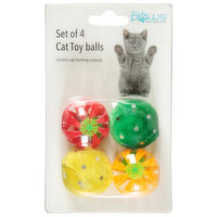 Blue Paws Cat Toy Balls, Set of 4, Blu-0150 - 1 Each 