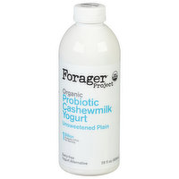 Forager Project Cashewmilk Yogurt, Dairy-Free, Organic, Unsweetened Plain, Probiotic - 28 Fluid ounce 