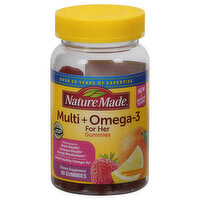 Nature Made Multi for Her, + Omega-3s, Gummies, Strawberry/Lemon/Orange - 80 Each 