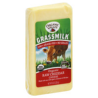 Organic Valley Cheese, Raw, Organic, Cheddar - 8 Ounce 