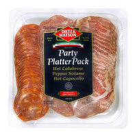 Dietz & Watson Party Platter Pack - Hot Calabrease, Pepper Salame & Hot Capocollo - 8 Ounce 