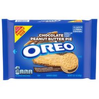 OREO Chocolate Peanut Butter Pie Sandwich Cookies, Family Size, 17 oz