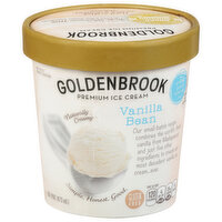 Goldenbrook Ice Cream, Premium, Vanilla Bean - 1 Pint 