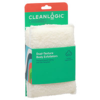 Cleanlogic Body Exfoliators, Dual-Texture