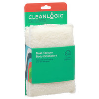 Cleanlogic Body Exfoliators, Dual-Texture - 1 Each
