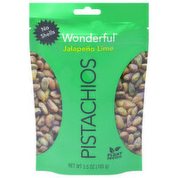 Wonderful Pistachios, Jalapeno Lime, No Shells - 5.5 Ounce 